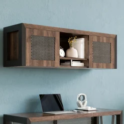 District Wall-Mounted Storage Hutch - 60"W
