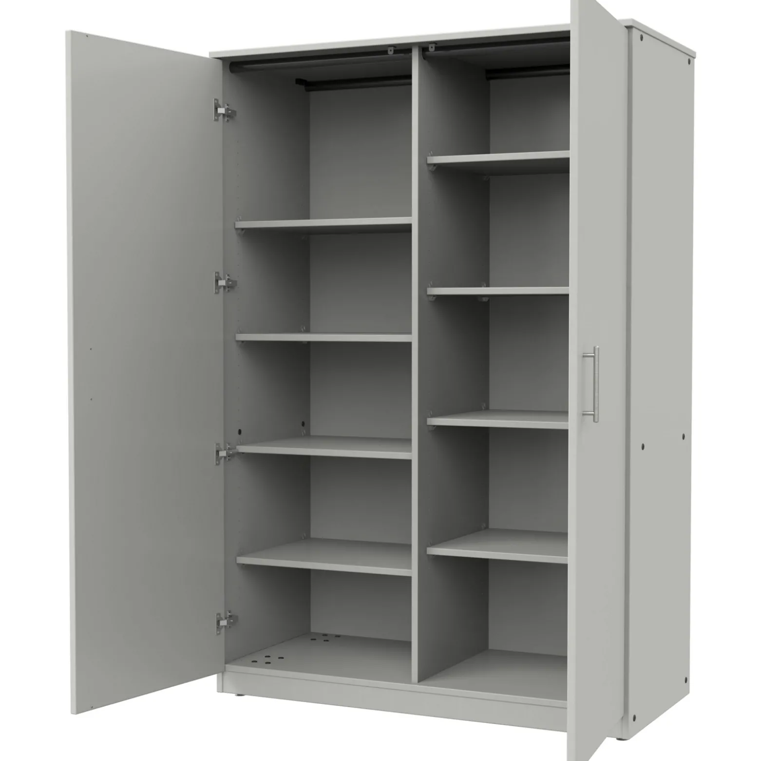 Divided Mobile Storage Cabinet - 48"W x 24"D