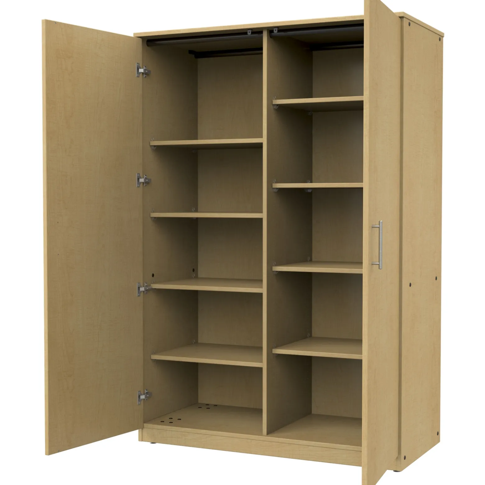 Divided Mobile Storage Cabinet - 48"W x 24"D