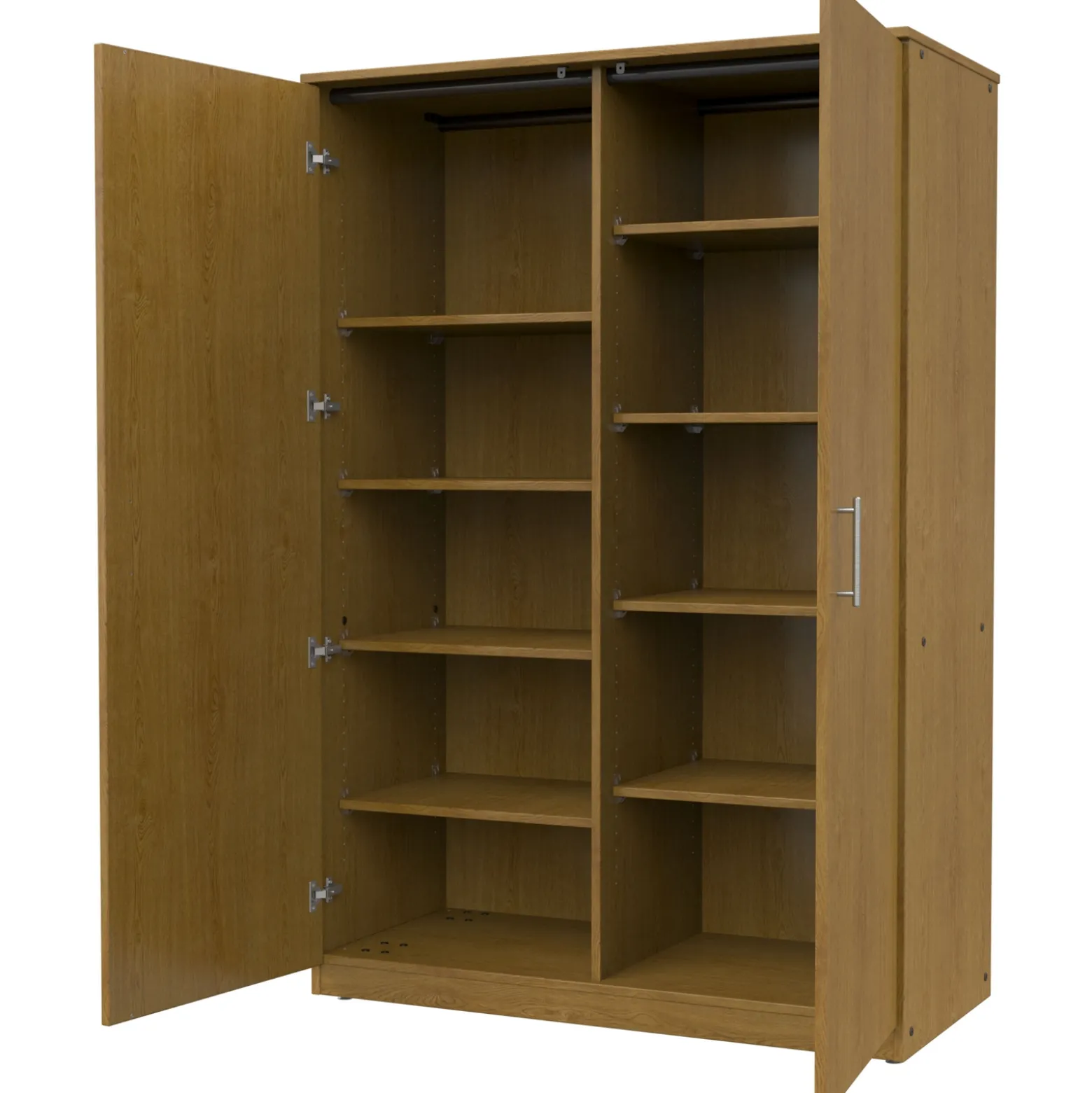 Divided Mobile Storage Cabinet - 48"W x 24"D