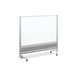 D.O.C. Mobile Room Divider Dual Sided Whiteboard - 6'W x 6'H