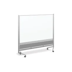 D.O.C. Mobile Room Divider Dual Sided Whiteboard - 6'W x 6'H