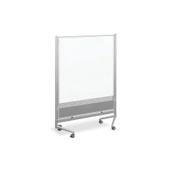 D.O.C. Mobile Room Divider Whiteboard/Corkboard - 4'W x 6'H