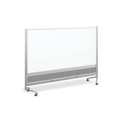 D.O.C. Mobile Room Divider Whiteboard/Corkboard - 8'W x 6'H