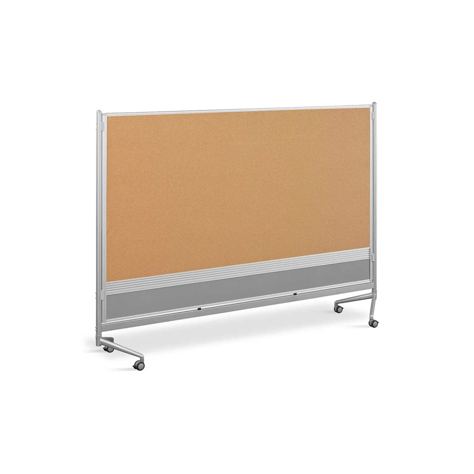 D.O.C. Mobile Room Divider Whiteboard/Corkboard - 8'W x 6'H
