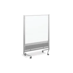 DOC Partitions D.O.C. Mobile Room Divider Dual Sided Whiteboard - 4'W x 6'H