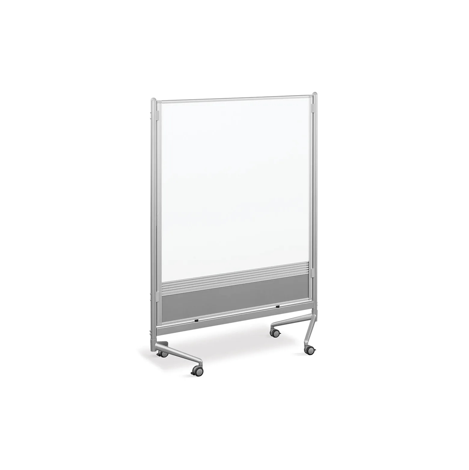 DOC Partitions D.O.C. Mobile Room Divider Dual Sided Whiteboard - 4'W x 6'H