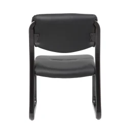Dorrit Bonded Leather Armless Sled Base Side Chair