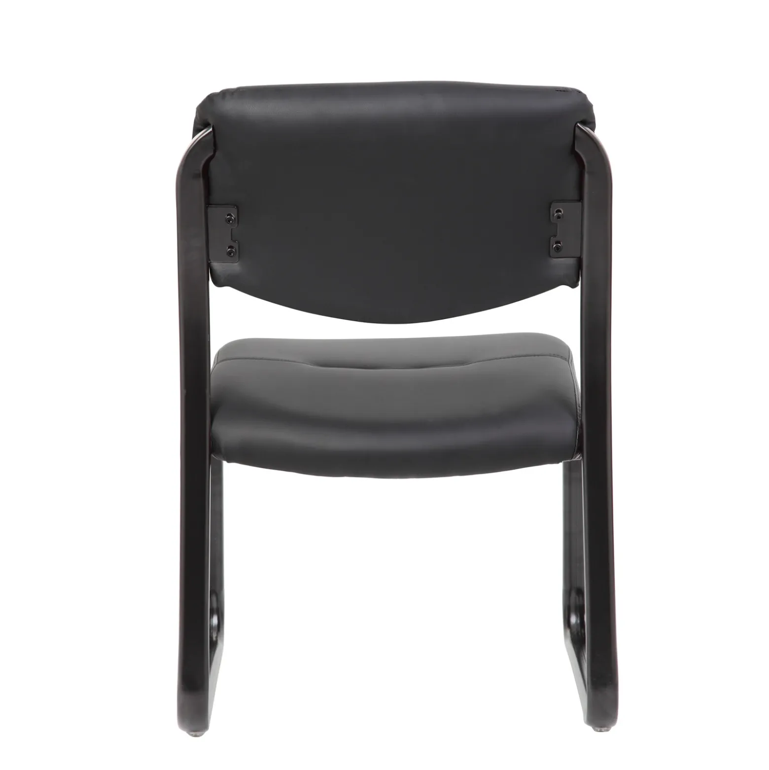 Dorrit Bonded Leather Armless Sled Base Side Chair