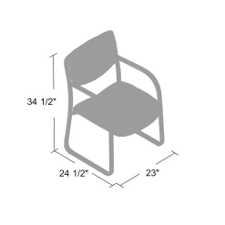 Dorrit Bonded Leather Guest Chair