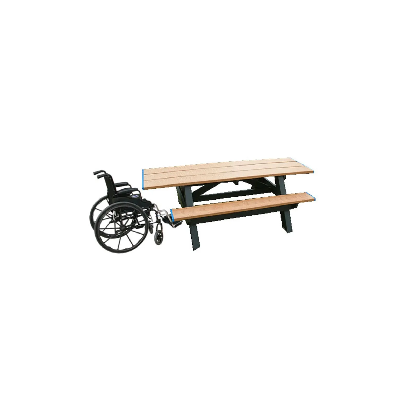 Double ADA Accessible Recycled Plastic Picnic Table