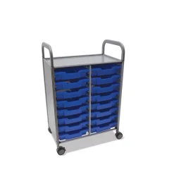 Double Cart with 16 Trays - 3"D
