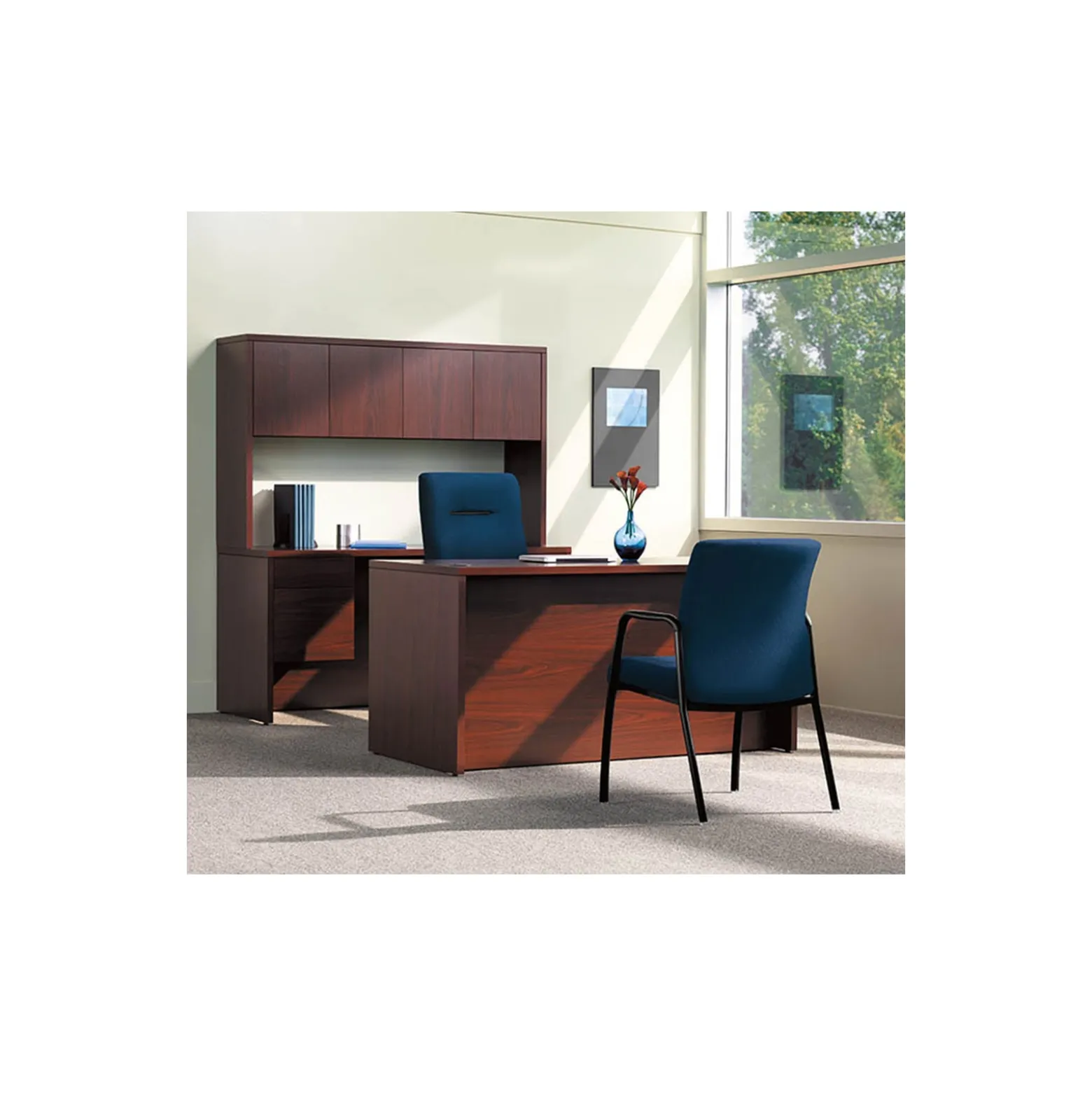 Double Pedestal Credenza - 60"W x 24"D