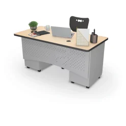 Double Pedestal Desk - 60"Wx30"D