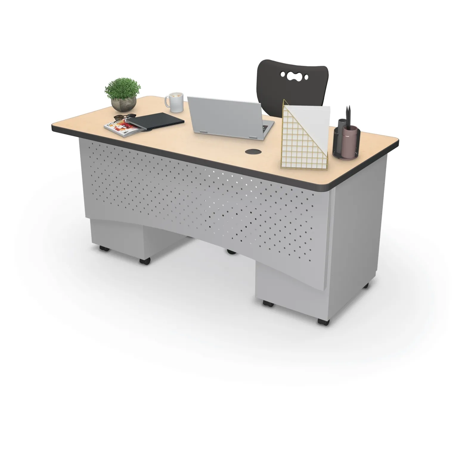 Double Pedestal Desk - 60"Wx30"D