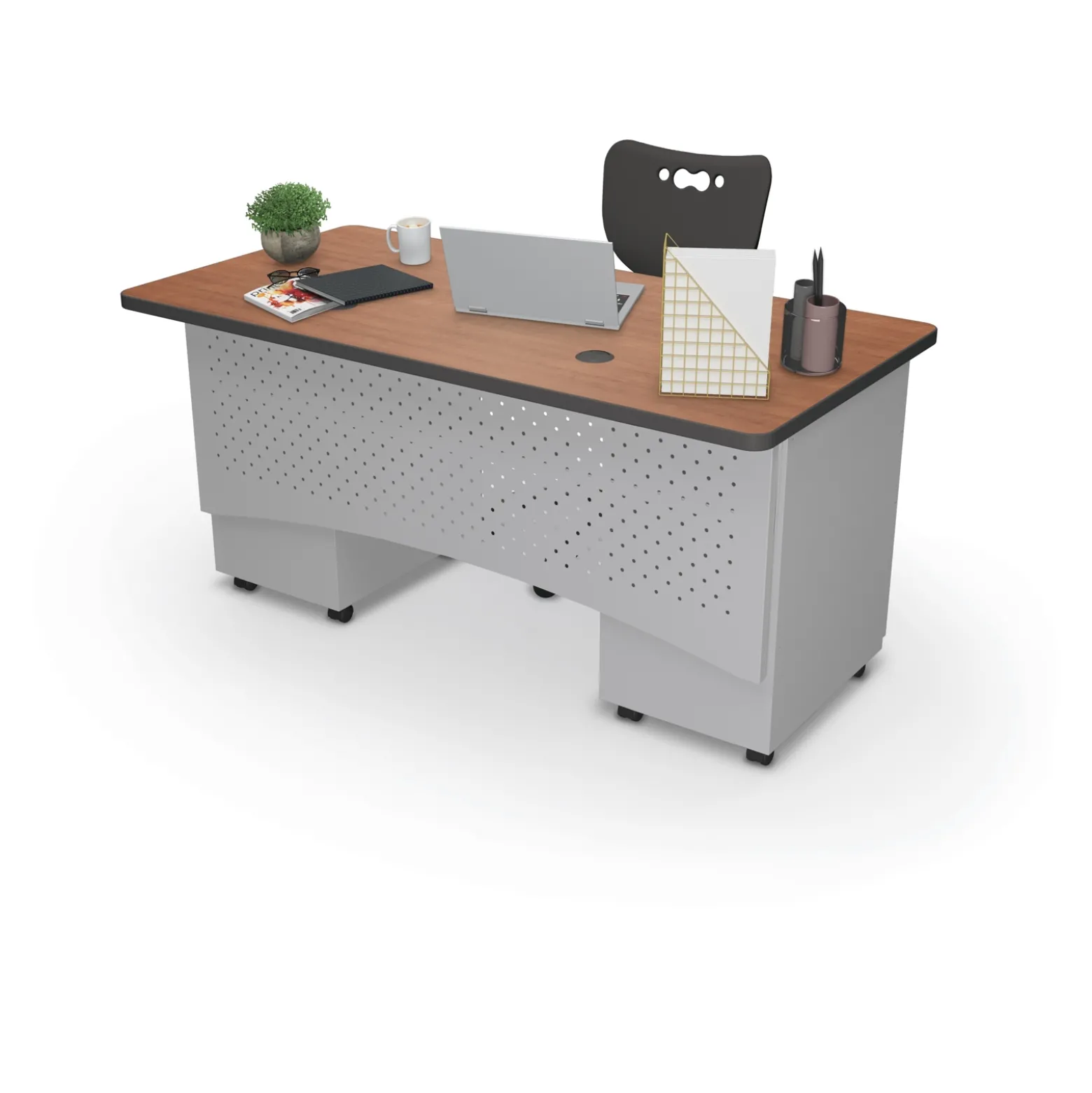Double Pedestal Desk - 60"Wx30"D