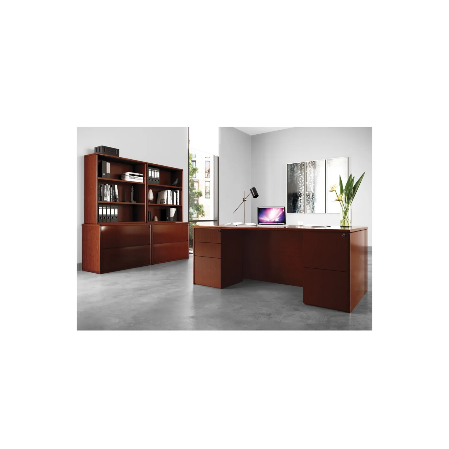 Double Pedestal Desk 72" x 36"