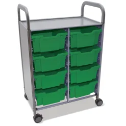 Double Storage Cart with 8 Trays - 6