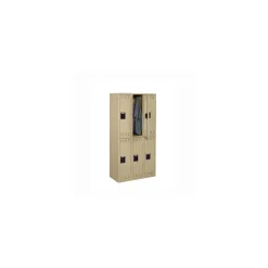 Double Tier Locker 6 Openings - 48"W x 18"D x 72"H