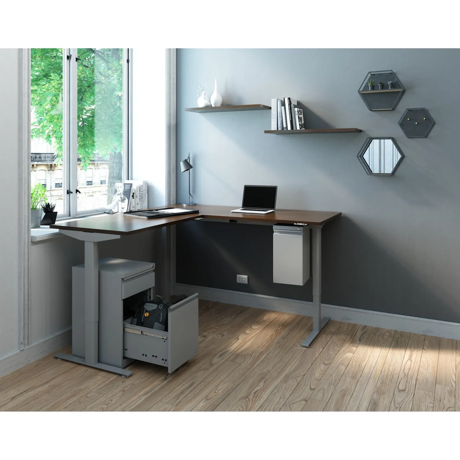 2-Drawer Box File w/ Backpack Drawer