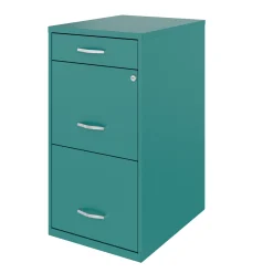 3-Drawer Metal File Cabinet – 15"W x 28"H