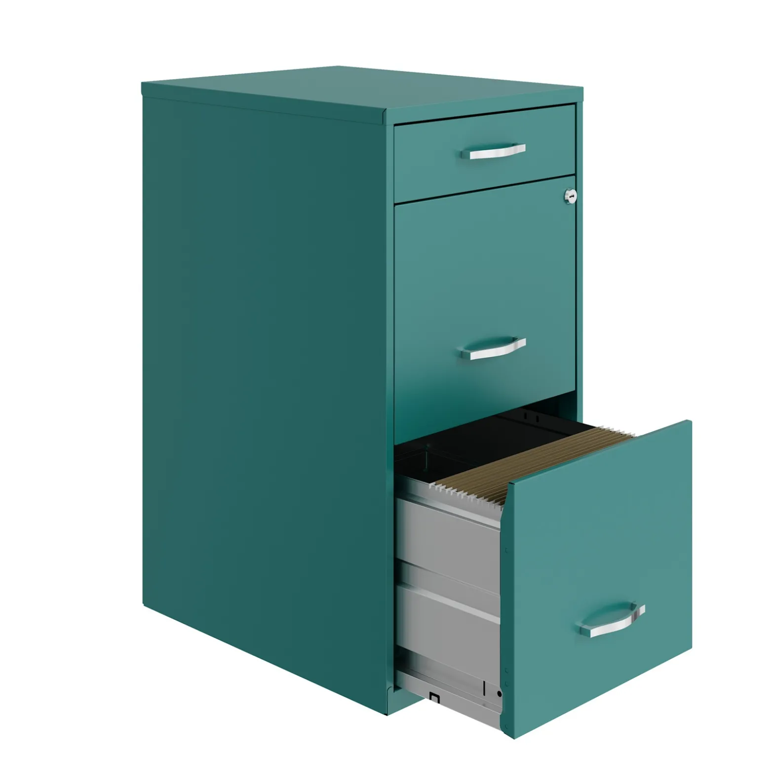 3-Drawer Metal File Cabinet – 15"W x 28"H