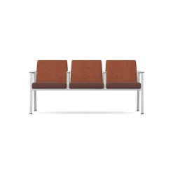 Drea Three Seater with Center Arms in Standard Healthcare Vinyl