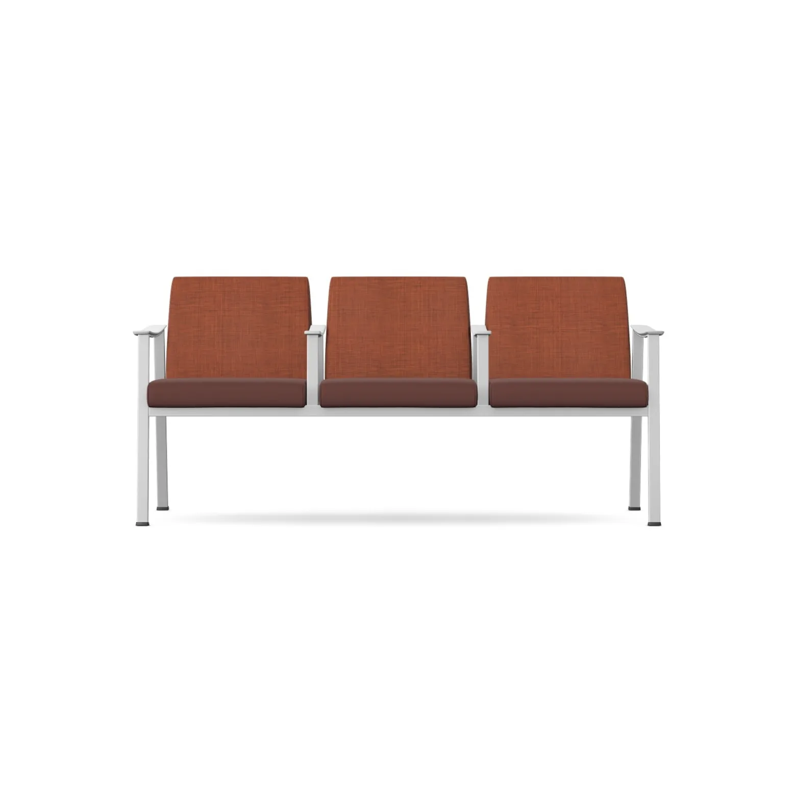 Drea Three Seater with Center Arms in Standard Healthcare Vinyl