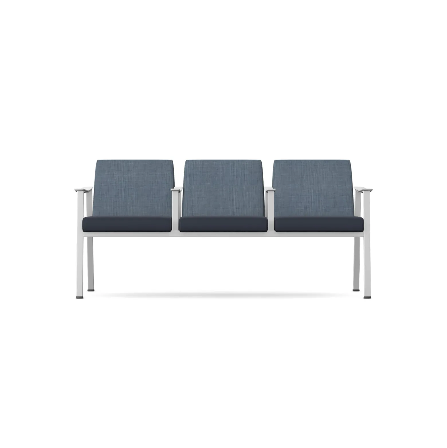 Drea Three Seater with Center Arms in Standard Healthcare Vinyl
