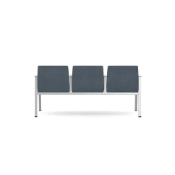 Drea Three Seater with Center Arms in Standard Healthcare Vinyl