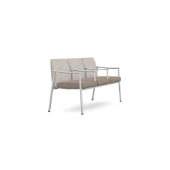 Drea Three Seater with Center Arms in Premium Healthcare Vinyl