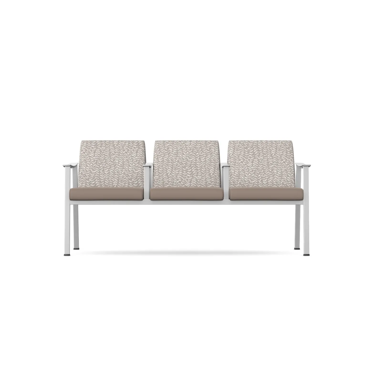 Drea Three Seater with Center Arms in Premium Healthcare Vinyl