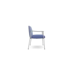 Drea Three Seater with Center Arms in Premium Healthcare Vinyl