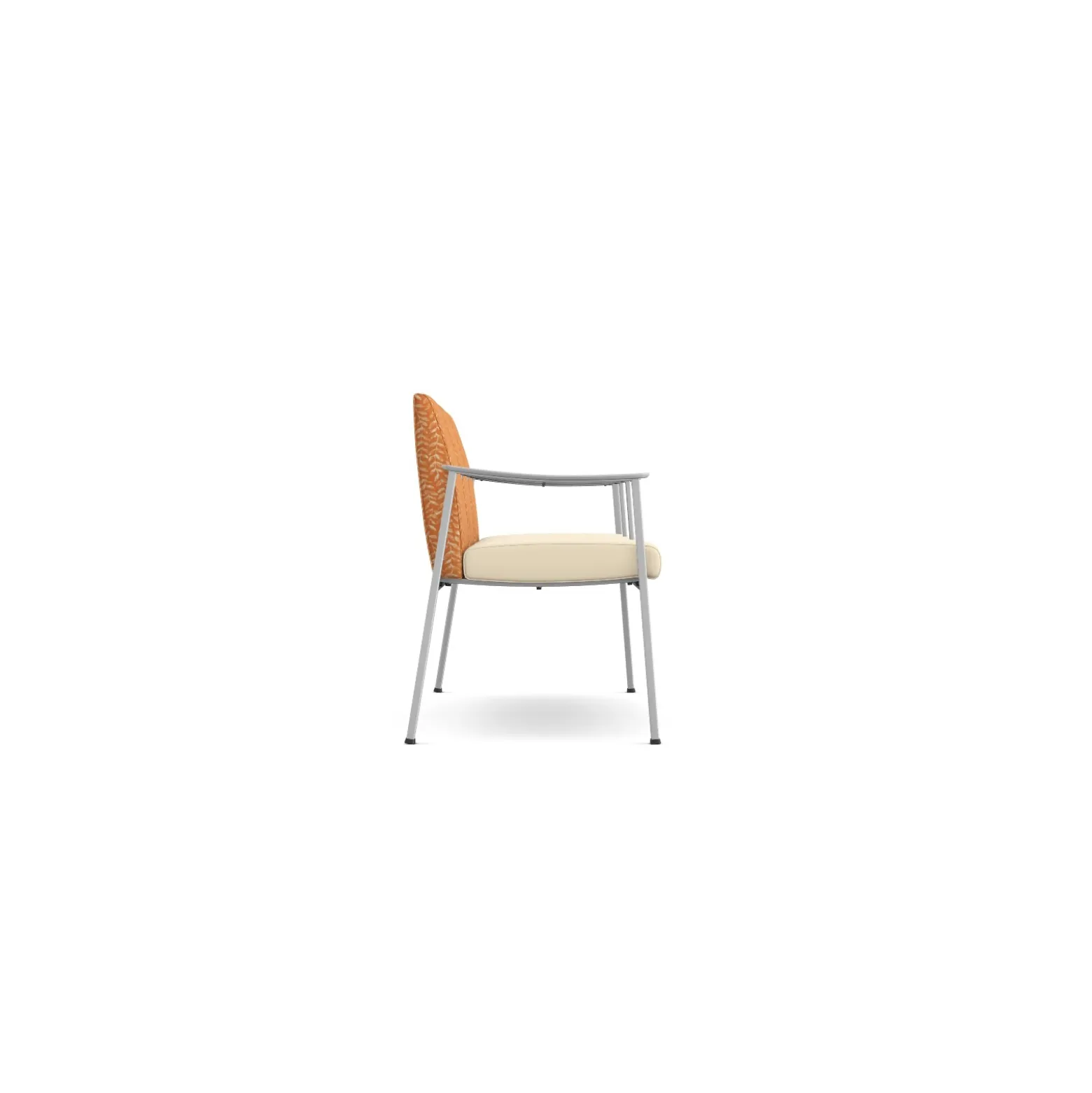 Drea Three Seater with Center Arms in Premium Healthcare Vinyl