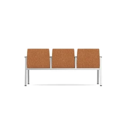 Drea Three Seater with Center Arms in Premium Healthcare Vinyl