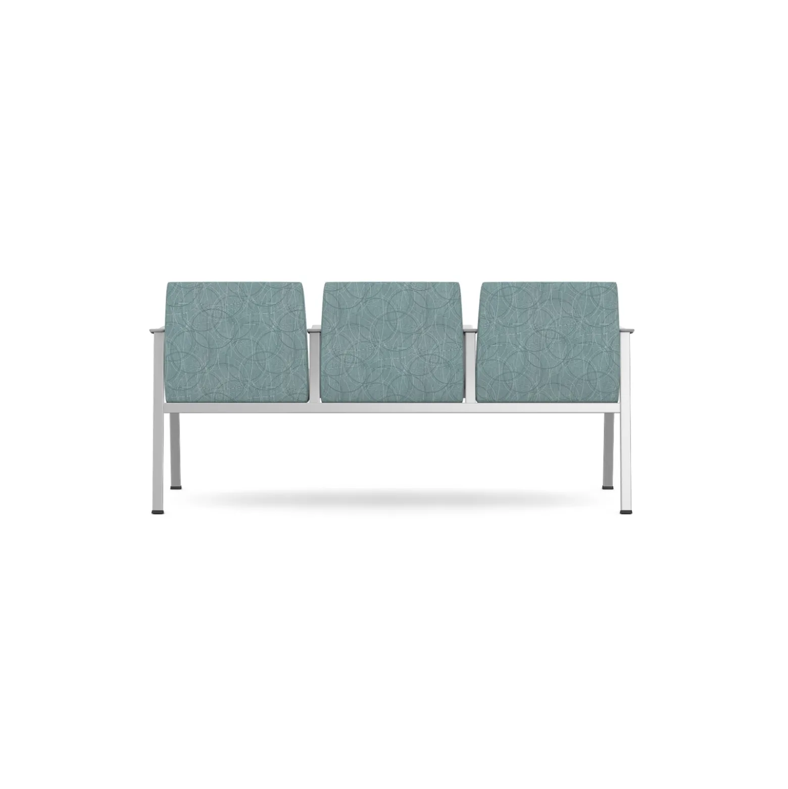 Drea Three Seater with Center Arms in Premium Healthcare Vinyl