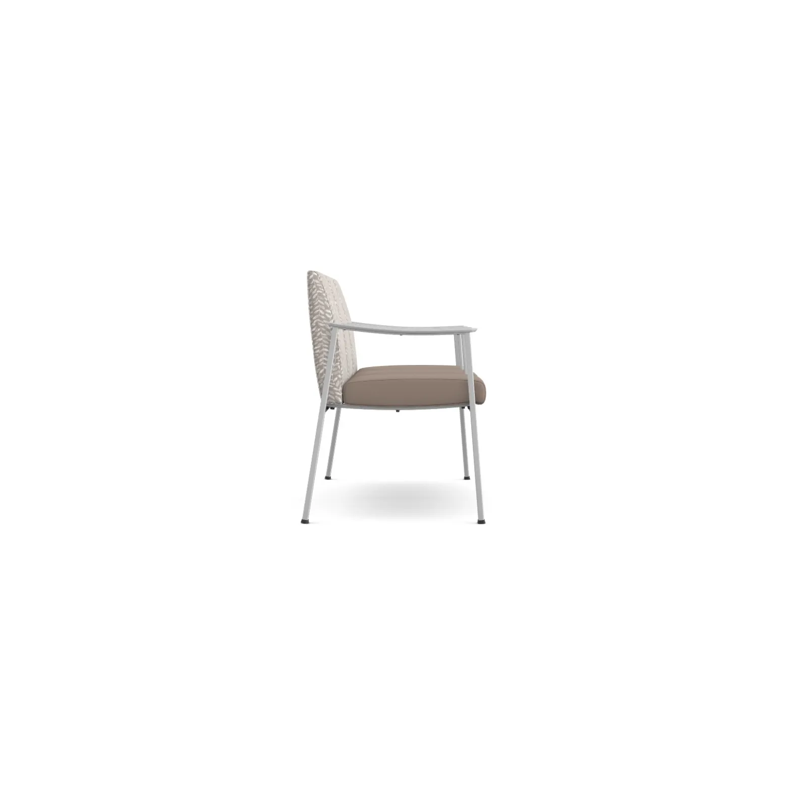 Drea Three Seater with Center Arms in Premium Healthcare Vinyl