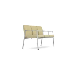 Drea Three Seater with Center Arms in Premium Healthcare Vinyl