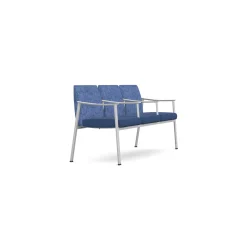 Drea Three Seater with Center Arms in Premium Healthcare Vinyl
