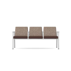 Drea Three Seater with Center Arms in Premium Healthcare Vinyl