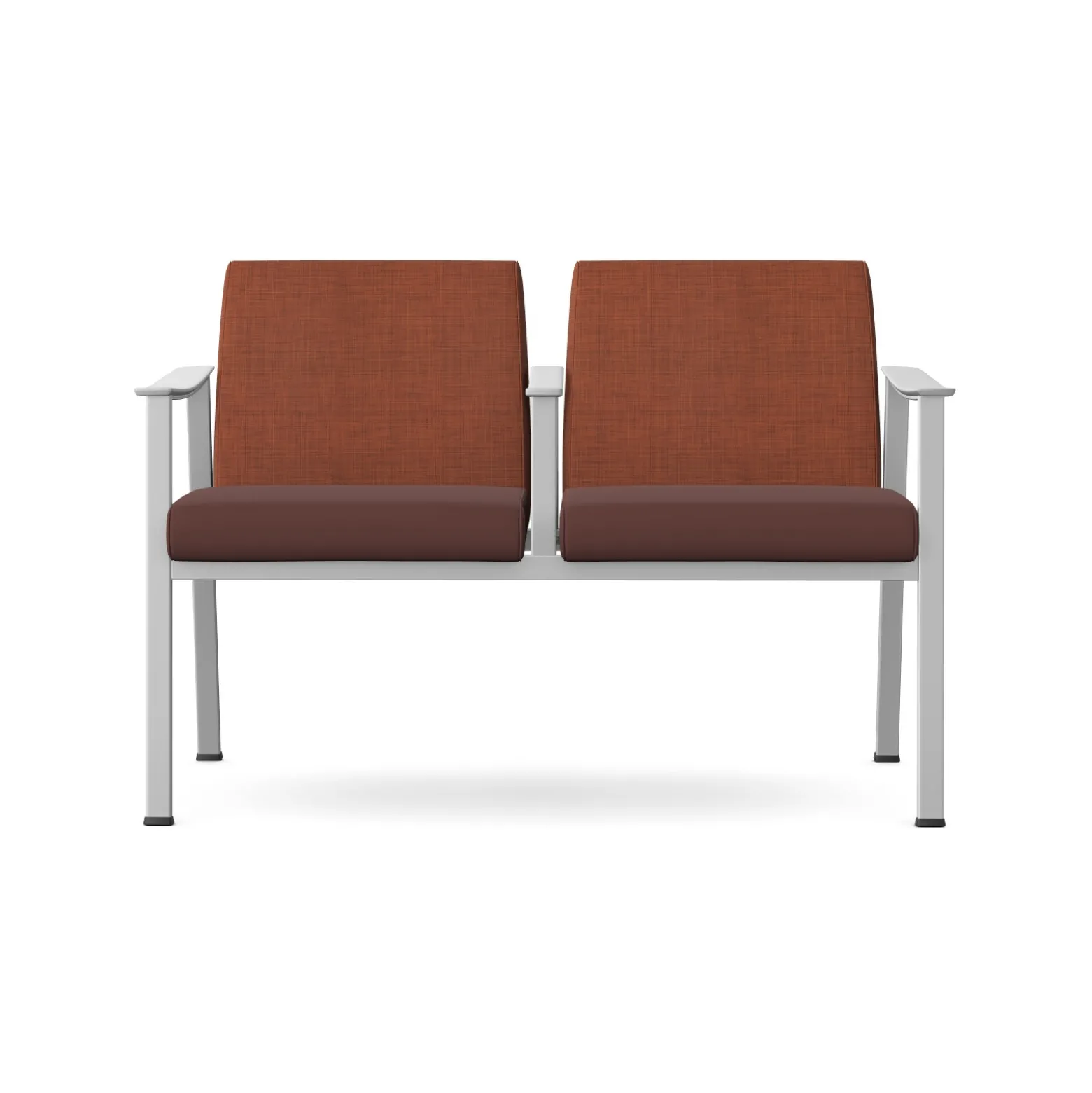 Drea Two Seater with Center Arm in Standard Healthcare Vinyl