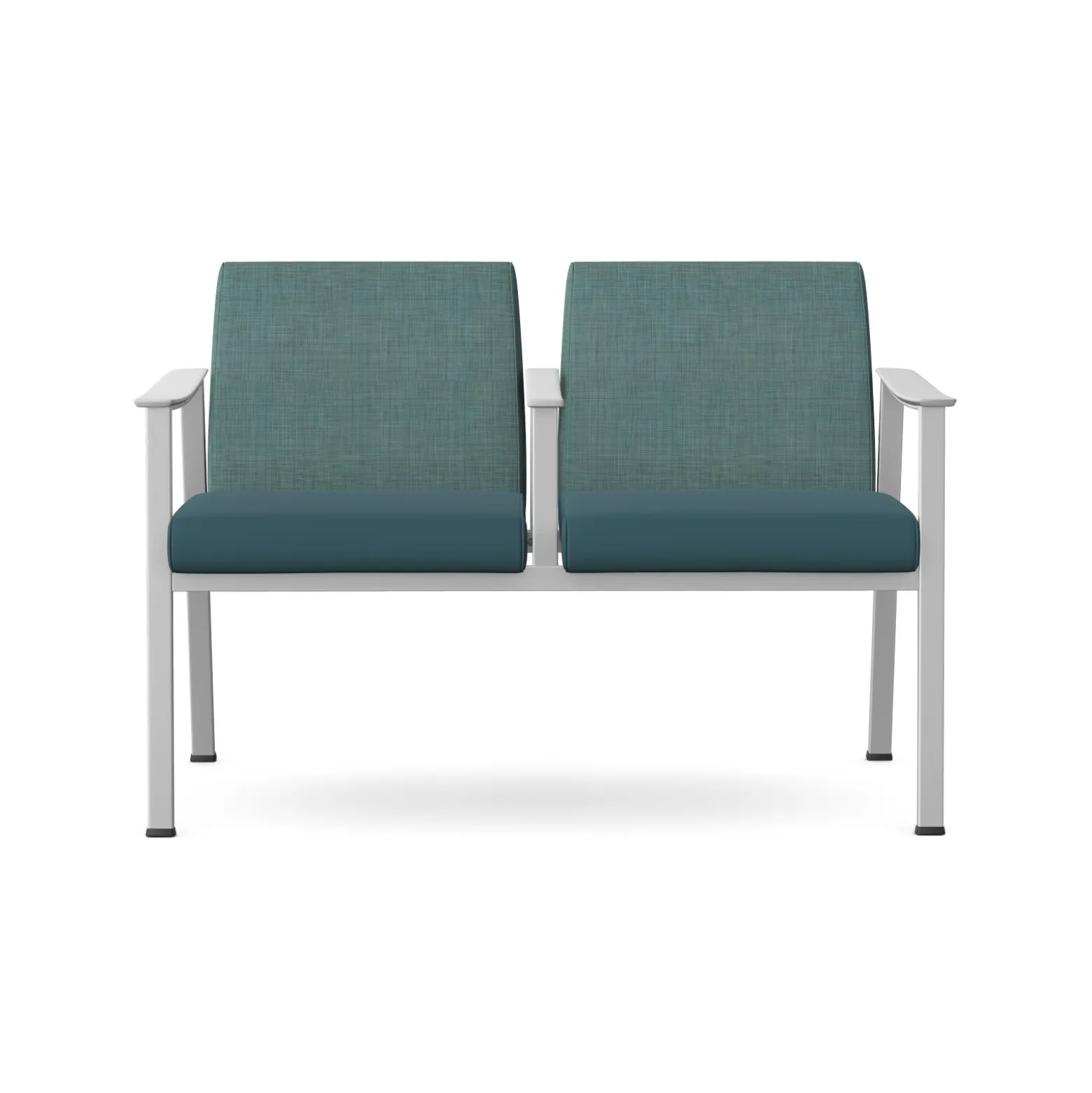 Drea Two Seater with Center Arm in Standard Healthcare Vinyl