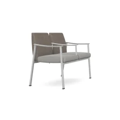 Drea Two Seater with Center Arm in Standard Healthcare Vinyl