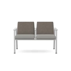 Drea Two Seater with Center Arm in Standard Healthcare Vinyl