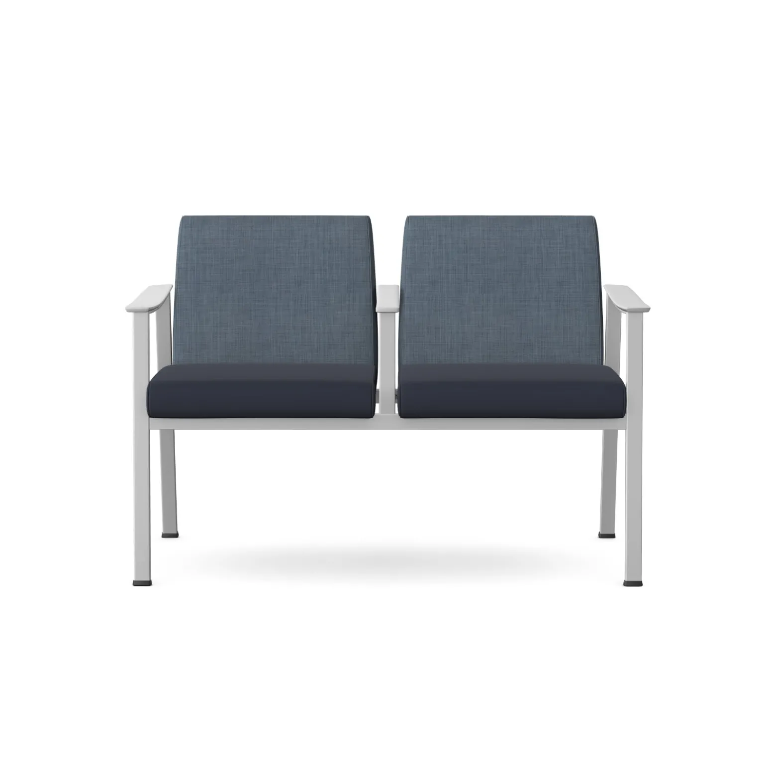 Drea Two Seater with Center Arm in Standard Healthcare Vinyl