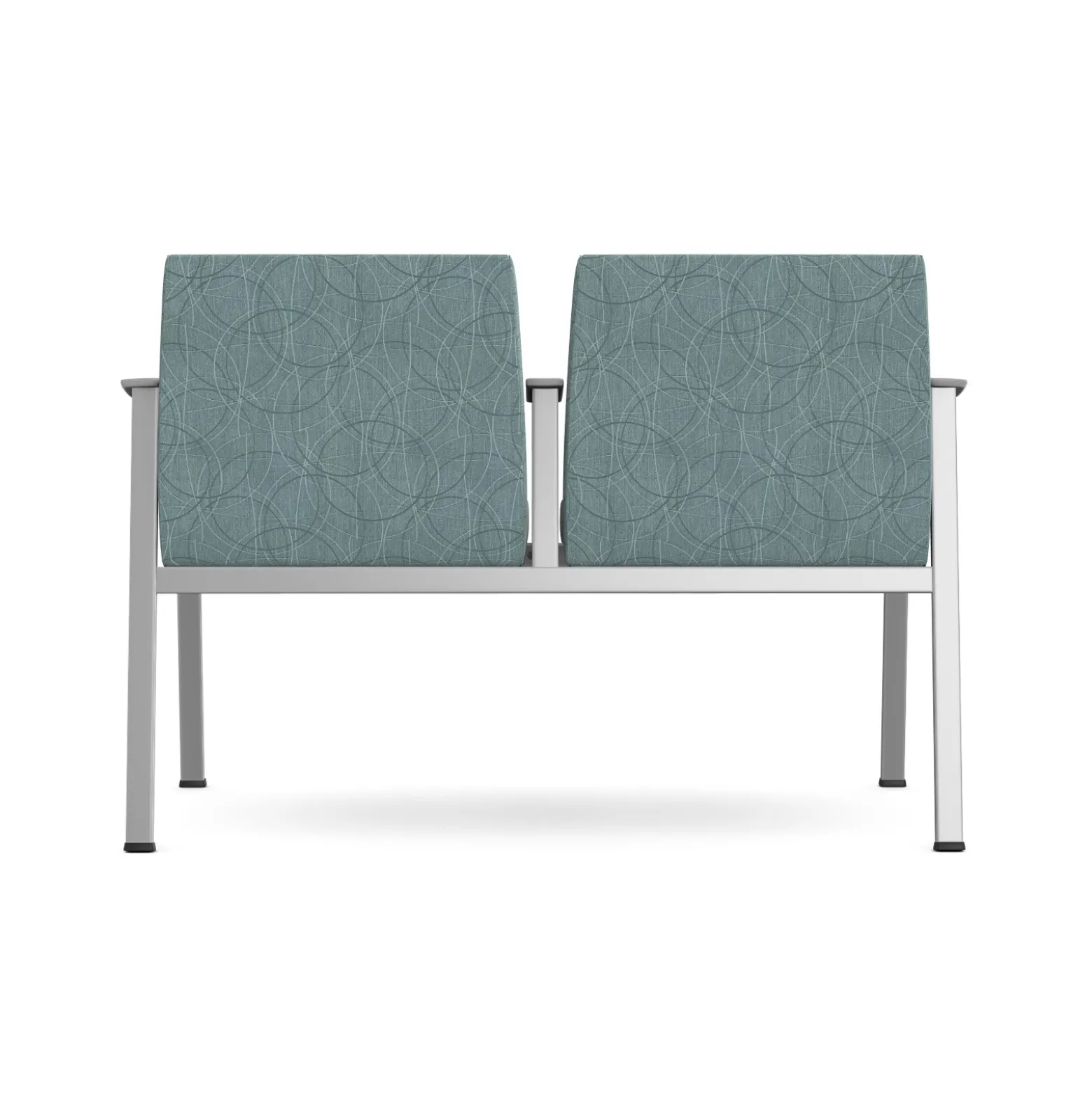 Drea Two Seater with Center Arm in Premium Healthcare Vinyl