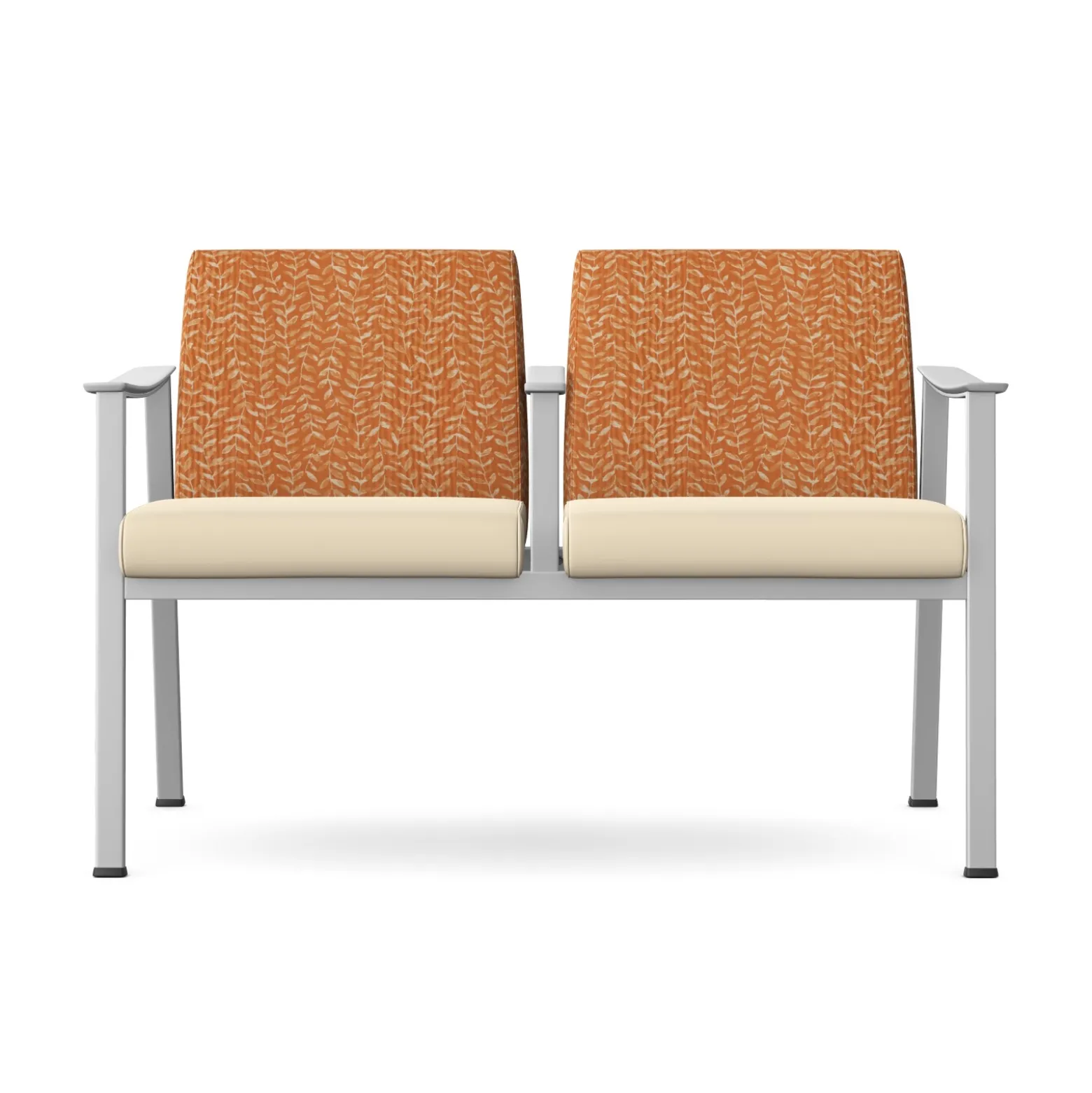 Drea Two Seater with Center Arm in Premium Healthcare Vinyl