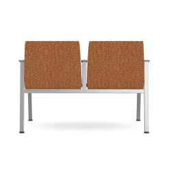 Drea Two Seater with Center Arm in Premium Healthcare Vinyl