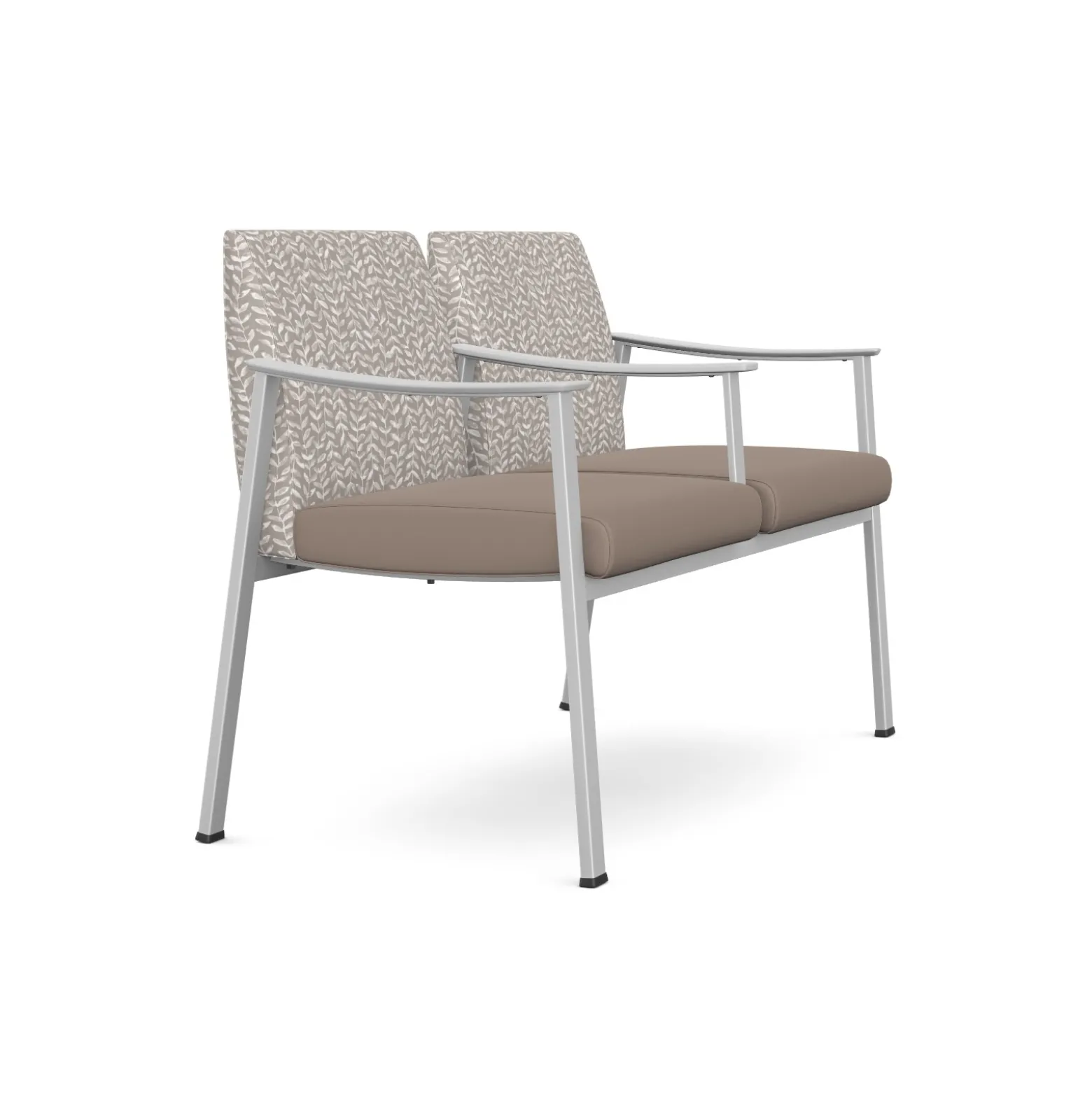 Drea Two Seater with Center Arm in Premium Healthcare Vinyl