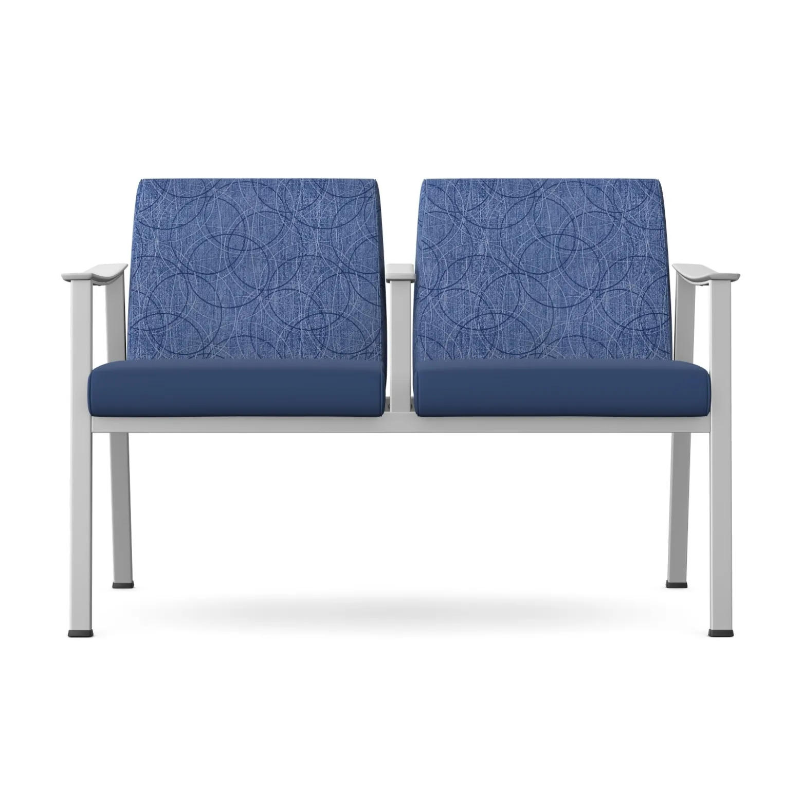 Drea Two Seater with Center Arm in Premium Healthcare Vinyl